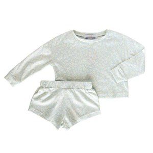 PEARL TWO-PIECE LEISURE SET - GREEN FLORAL